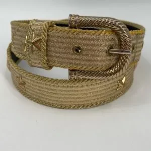Elite | Accessories | Unique Vintage Elite Belt Glitter Gold  display picture 1